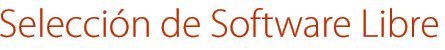 Selección de Software Libre